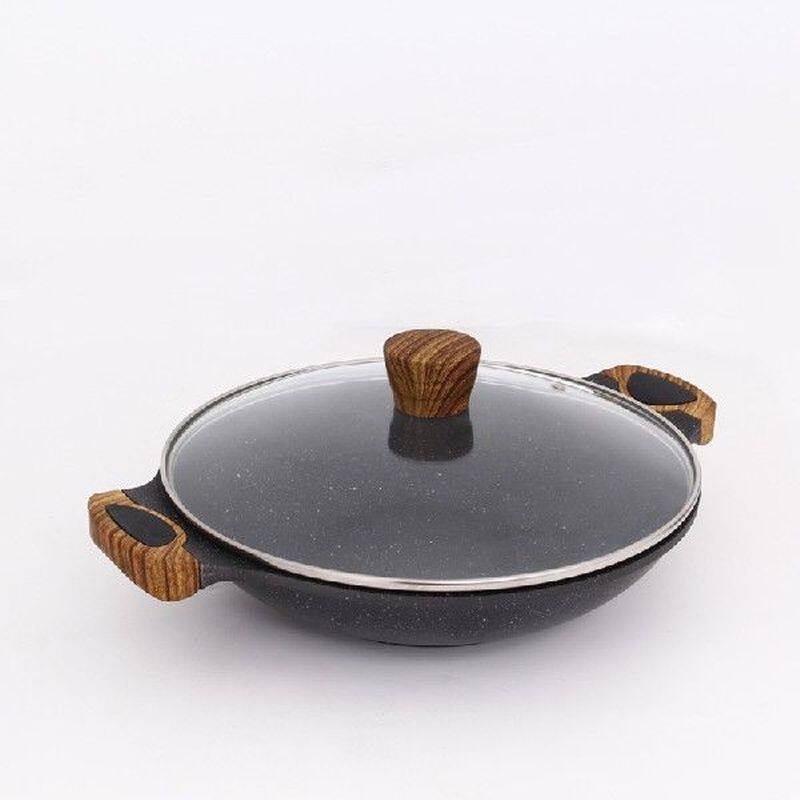 non stick pot Chinese style retro frying pan hotpot