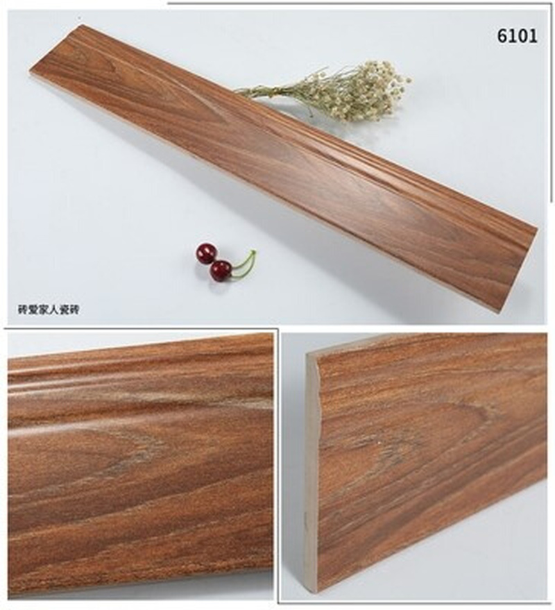 Matte retxro antique solid wood grain corner floor skirting