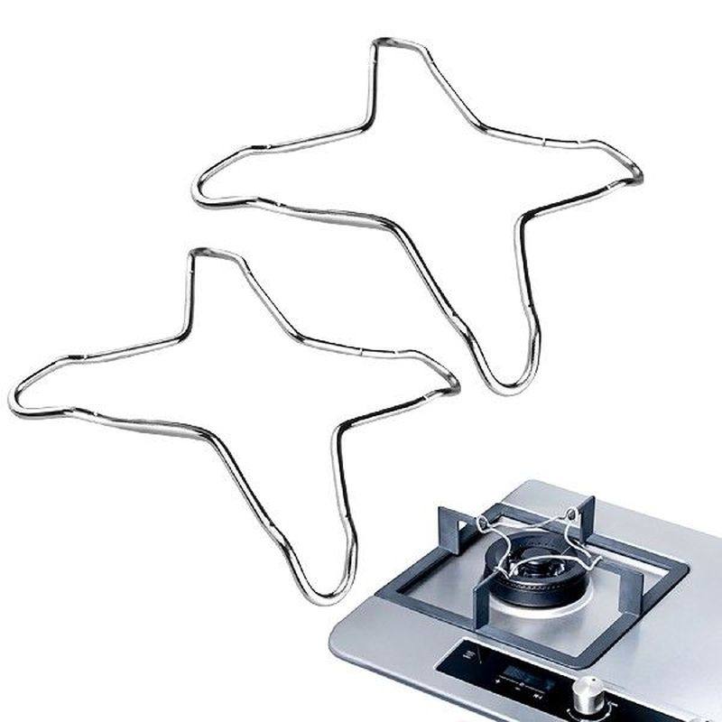 2pc stainless steel holder gas cooker support rack camping