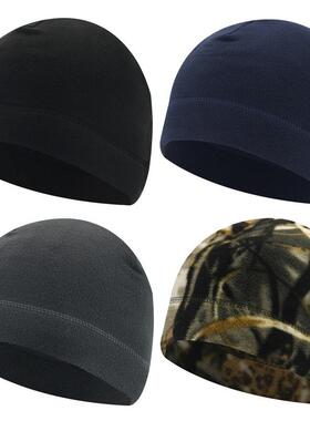 Men Polar Fleece Caps Winter Warm Outdoor Sports Skiing Cycl