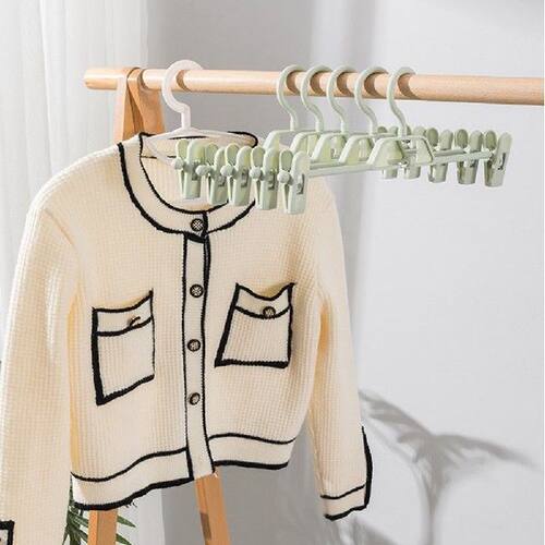10pcs Coat Hangers Strong Clothes Hanger Drying Rack Pants
