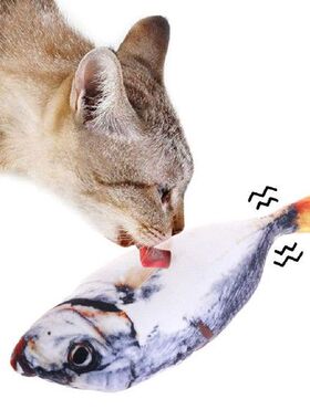 30cm Electronic Pet Cat Simulation Fish Toy USB Battery