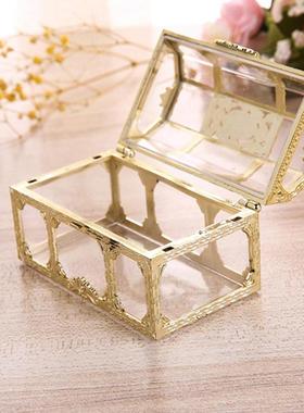 2021 New Vintage Transparent Storage Box Candy Trinket Jewel