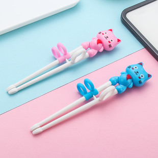 Cartoon Animal Head Chopsticks Children Eating Training