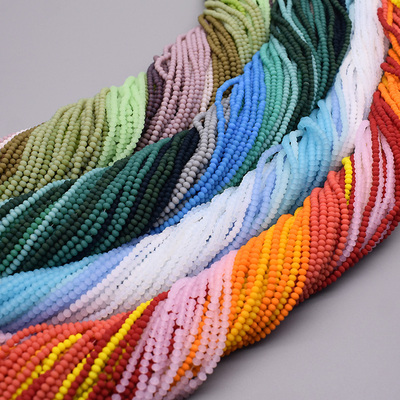 2x3mm 175pcs/Lot Rondell Austria Faceted Crystal Beaded Matt