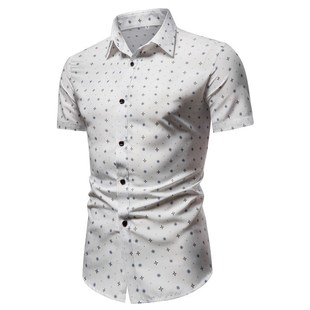 Summer 男Shirts For Men Shirt Mens Clothes Man Solid Holiday