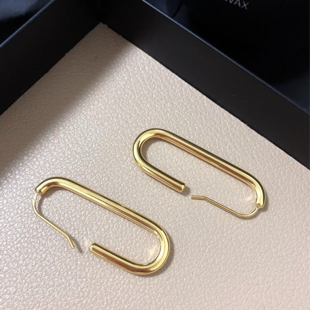 simple long drop earrings ear fashion jewelry luxury brand