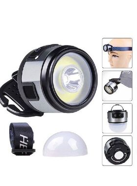 Waterproof Camping Headlamp Hat Clip Cap Light XPG+COB LED