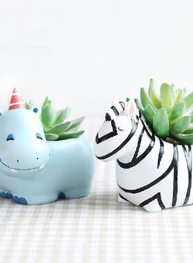 Cartoon animal pot Modern Succulent Planter Pot Resin