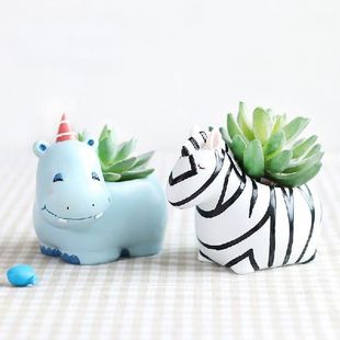 Cartoon animal pot Modern Succulent Planter Pot Resin