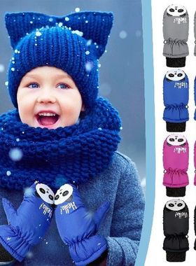 5-8t1 Pairs Kids Gloves Baby Boys Girls Ski Gloves