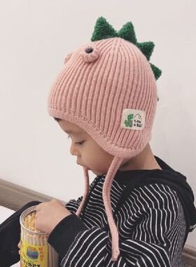 Dinosaur Style Children Knit Hat Crochet Baby Dinosaur Hat