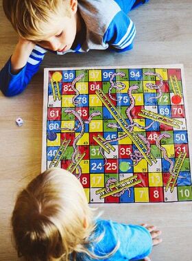 Board Game Snake Ladder Flight Chess Educational Kids Toys