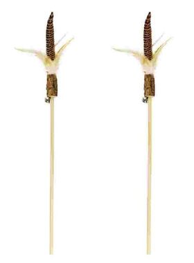 2 Cat Teaser Cat Teasing Sticks Kitten Interactive Cat