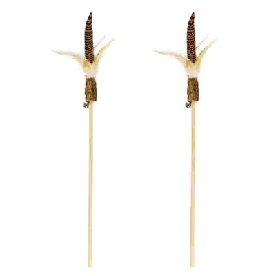 2 Cat Teaser Cat Teasing Sticks Kitten Interactive Cat