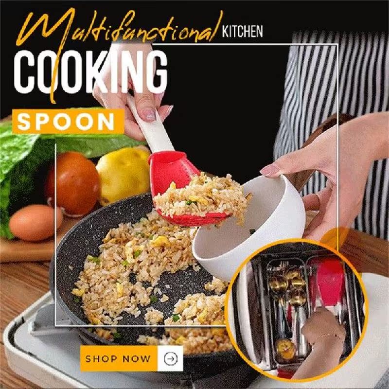 Cooking Spoon kitchen Colander Multifunctional Spoon to Cut