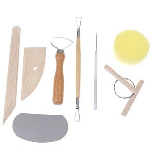 8pcs Practical Wood Knife Pottery Tool Pottery Tool Set