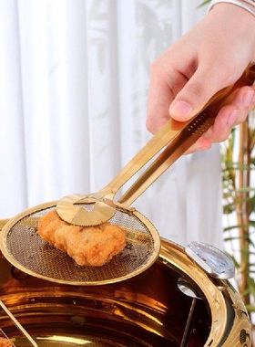 Stainless Steel Filter Colanders BBQ Food Clip Clamp Oil