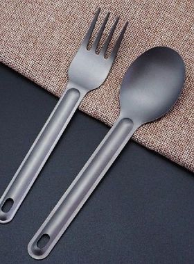 Outdoor Camping Picnic titanium Spoon Dinnerware titanium