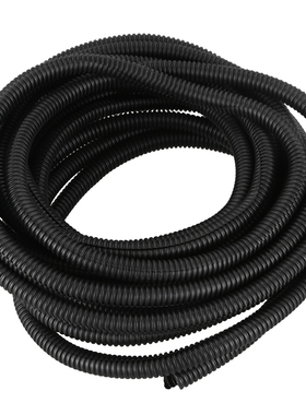 25 Ft Split Wire Loom Conduit Polyethylene Tubing Black Colo