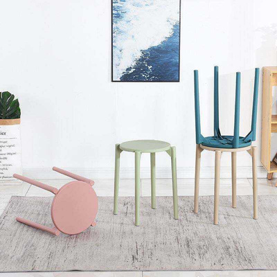Plastic stools thickened  living room table stool Nordic
