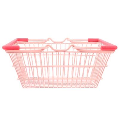 Hand Held Shopping Baskets Makeup Gift Basket Wire Mesh