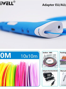 myriwell 3d pen rp 100a 1.75mm abs filament pla 3d printed
