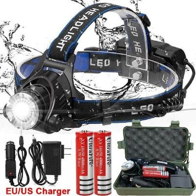 Rechargeable Led Headlamp 5000LM Head Lamp Torch Headlights