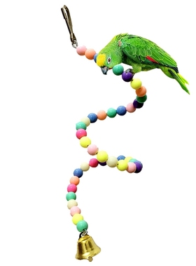 Hanging Parrot Rope Hanging Braided Budgie Chew Rope Bird