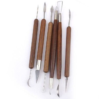Hot Pottery Clay Sculpture Carving Modeling Tools Wooden