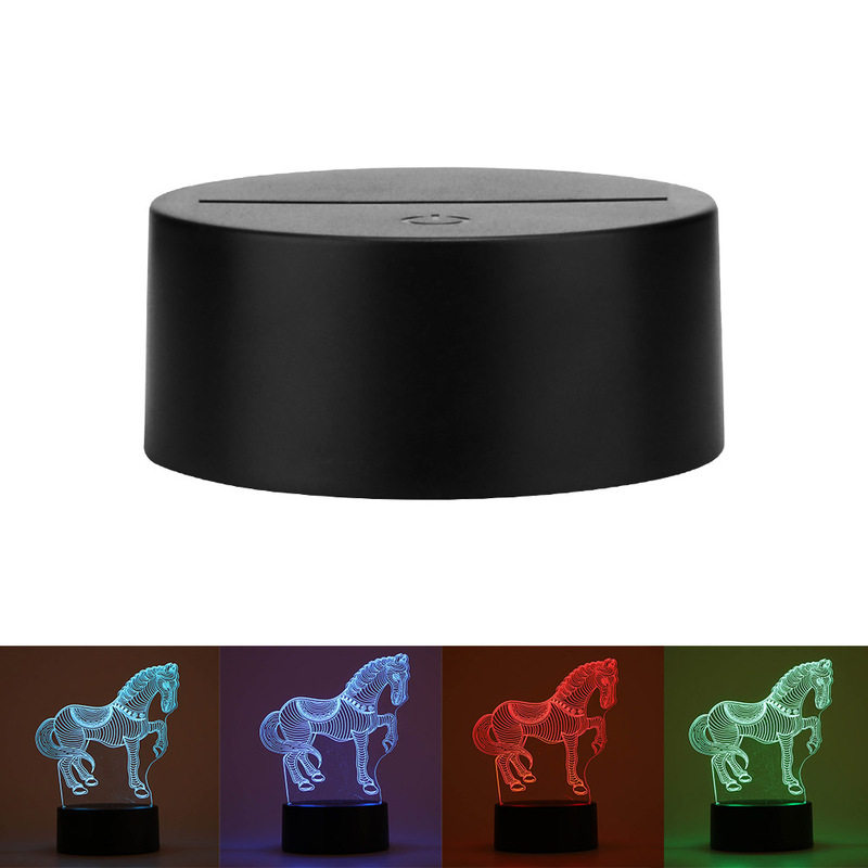 10PCS USB Cable Touch 3D LED Light Holder Lamp Base Night Li