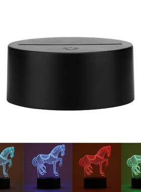 10PCS USB Cable Touch 3D LED Light Holder Lamp Base Night Li