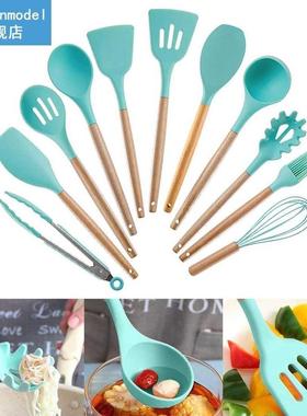 5/10Pcs Heat Resistant Silicone Cookwe Set Nonstick Cookin