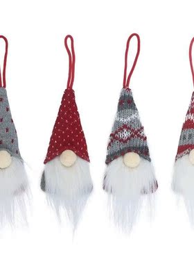 Christmas Gnome Plush Ornaments Handmade Swedish Tomte
