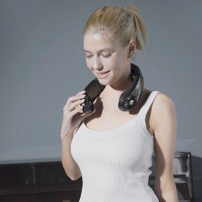 3 Speeds Handfree Neck Fan Portable Air Conditioner Mini