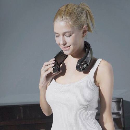 3 Speeds Handfree Neck Fan Portable Air Conditioner Mini