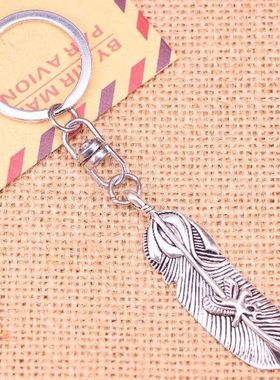 20pcs New Fashion Keychain 56*15 mm feather eagle Pendants