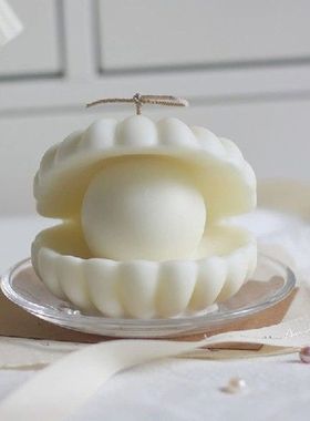 Pearl Seashell Mold Soy Candle Making 3D Aromatherapy Soap