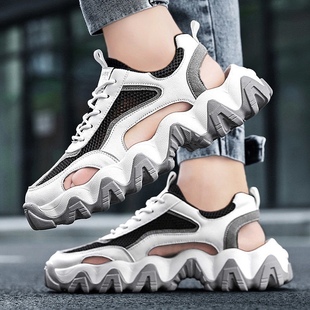 Mesh Male Men Lace Sandals Brand Hollow
