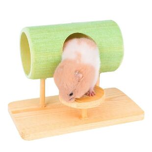 Hamster Tunnel Toy Natural Bamboo Hamster Tube Toy Climbing