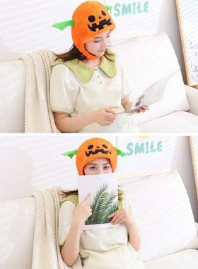 Pumpkin Cap Fashion Halloween Hat Plush Hair Accessories
