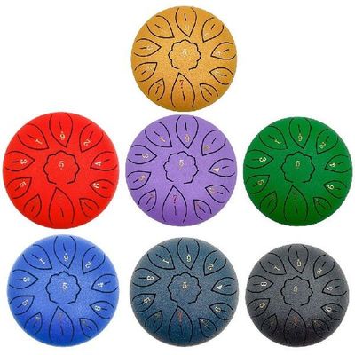 6 inch Steel Tongue Drum 11 Tune Notes Percussion Musical