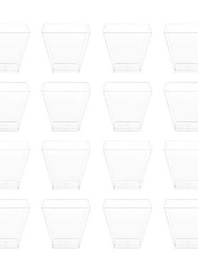 Cups Dessert Cup Square Oz Plastic 2 Clear Yogurt Parfait