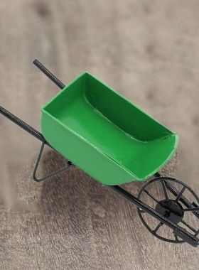 Dollhouse Push Cart High Details Decoration Metal Mini