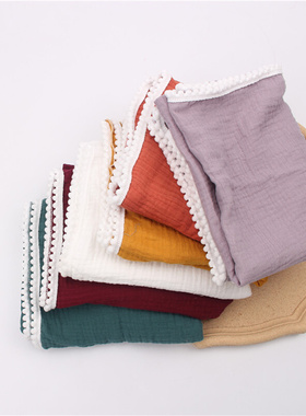 100% Cotton Baby Blanket 80*65cm Soft Newborn Blanket