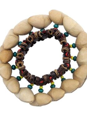 African Drum Handbell Bell Chimes Gift Nut Shell Percussion