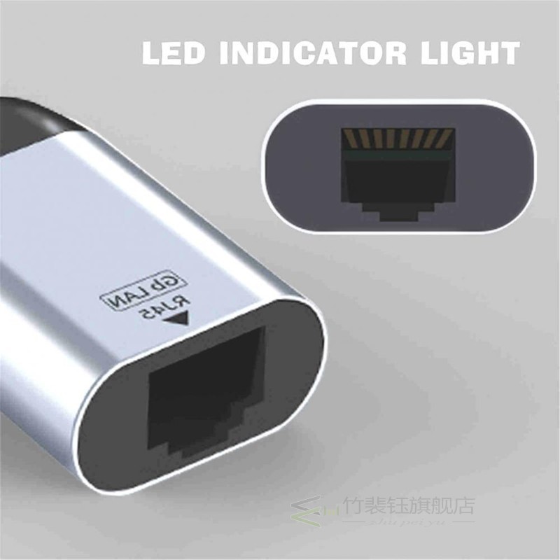 Compatible USB Type C to Gigabit Ethernet Converter Adapter