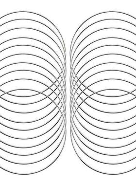 20 Pck 4 Inch Silver Drem Ctcher Metl Rings Florl Hoops