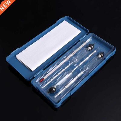 3 Pcs Accurate 0-100% Hydrometer Alcoholmeter Tester Set Alc