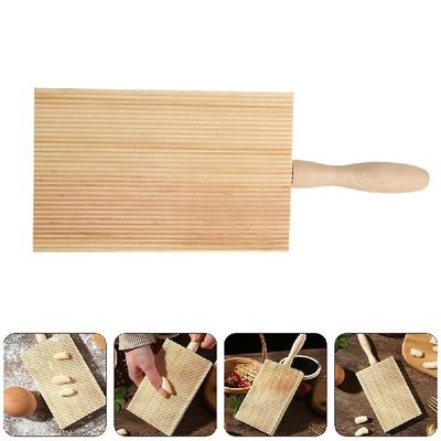 Board Gnocchi Pasta Maker Wooden Butter Garganelli Paddle